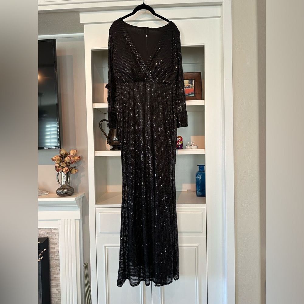 New without tags  black sequin dress
